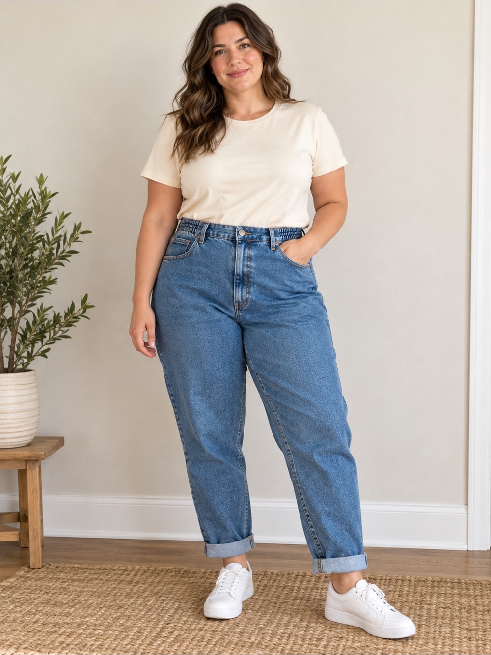 NWT L.L.Bean Double L Jeans Womens 14 Regular Comfort Waist Relaxed Blue